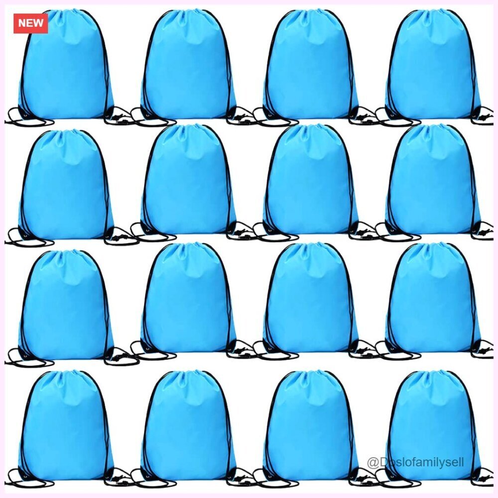 Polyester Drawstring Backpack, Gym Sports Cinch Bag, Travel
